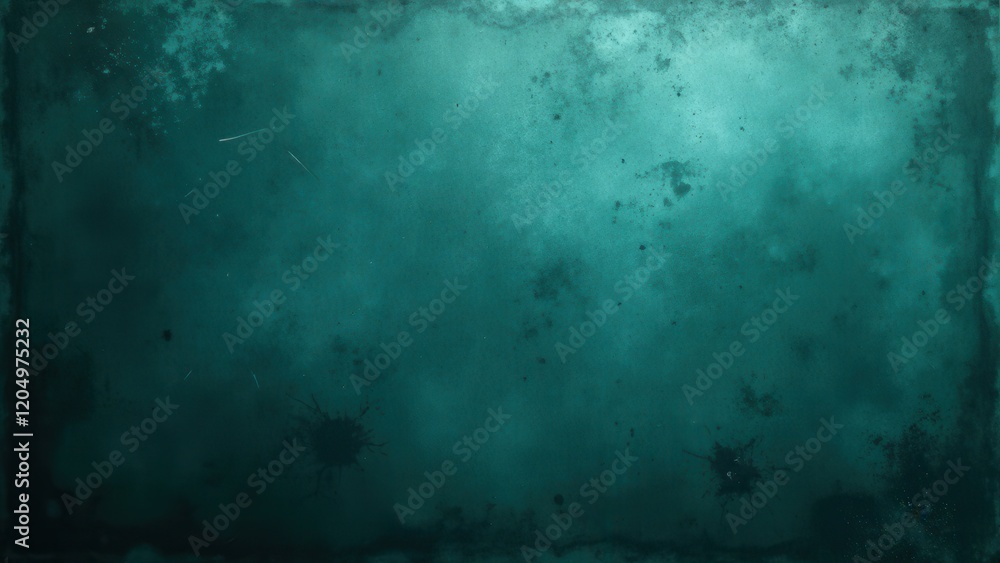 Teal-metal surface with deep blue undertones and varied black speckles encircled by a sleek black frame Teal-metal surface with deep blue undertones and varied black speckles encircled by a sleek black frame