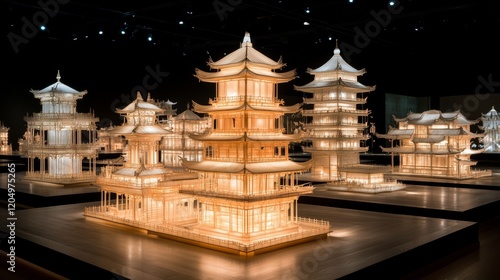 Illuminated Architectural Models of Chinese Palaces