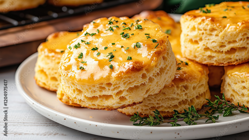 full plate of Cheddar bay biscuits
full plate of Cheddar bay biscuits