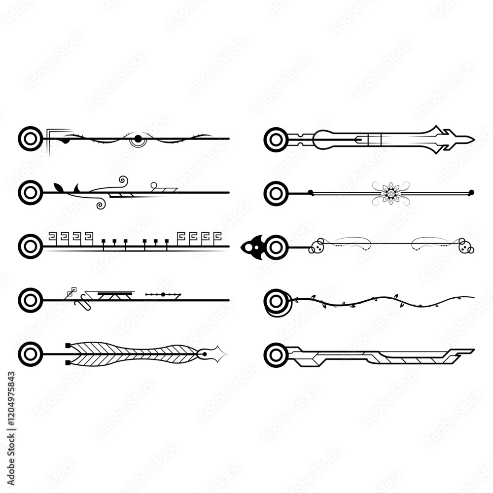 Big Set Black Simple Line Collection Doodle Border Elements Vector Design Style Sketch Isolated Illustration For Banner Big Set Black Simple Line Collection Doodle Border Elements Vector Design Style Sketch Isolated Illustration For Banner