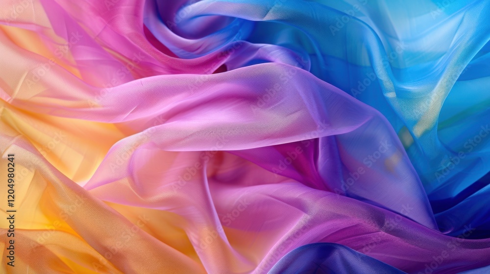 Close-up of multicolored textured sheets creating a vibrant and abstract background, perfect for creative projects.
Close-up of multicolored textured sheets creating a vibrant and abstract background, perfect for creative projects.