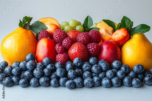 Wallpaper Mural Assorted Fresh Fruits Displayed Beautifully Together Torontodigital.ca