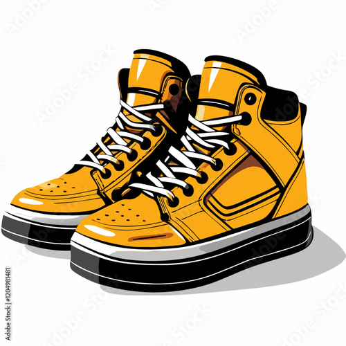 Vector illustration design fashion isolated footwear (5)