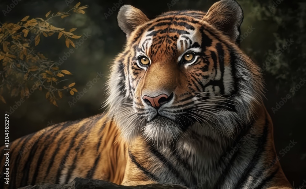 Fototapeta premium Majestic Tiger in the Wild