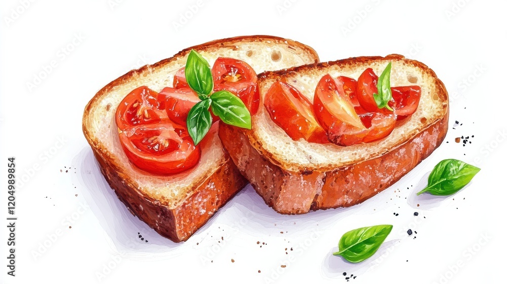 illustration of food on a white background