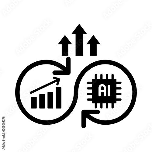 Continuous Improvement – Arrow Loop Representing Iterative Progress and Optimization