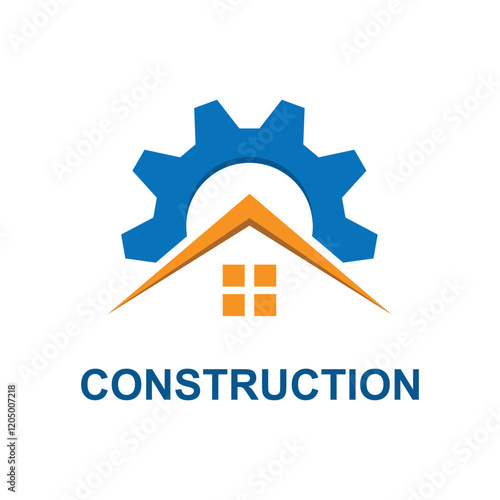 Construction symbol logo icon vector 