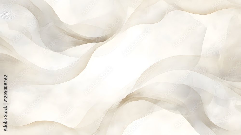 Obraz premium Abstract Beige Waves Flowing Design