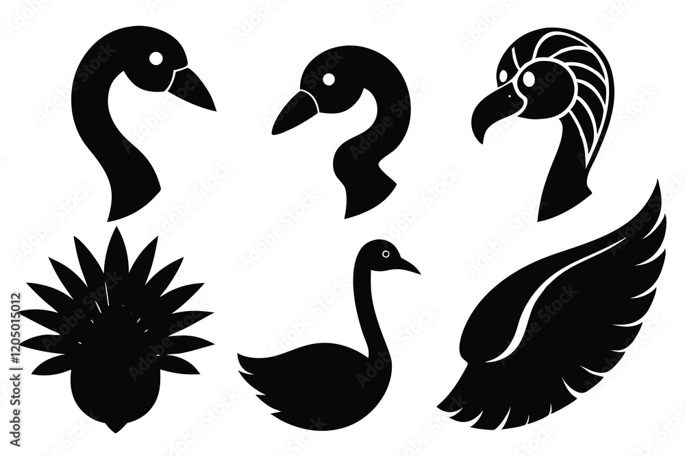 set of animals logo icon vector art illustration set of animals logo icon vector art illustration