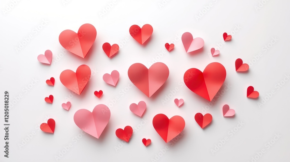 Seamless vector pattern of red hearts on white background, perfect for Valentine's Day cards, romantic decorations, and wedding invitations Seamless vector pattern of red hearts on white background, perfect for Valentine's Day cards, romantic decorations, and wedding invitations