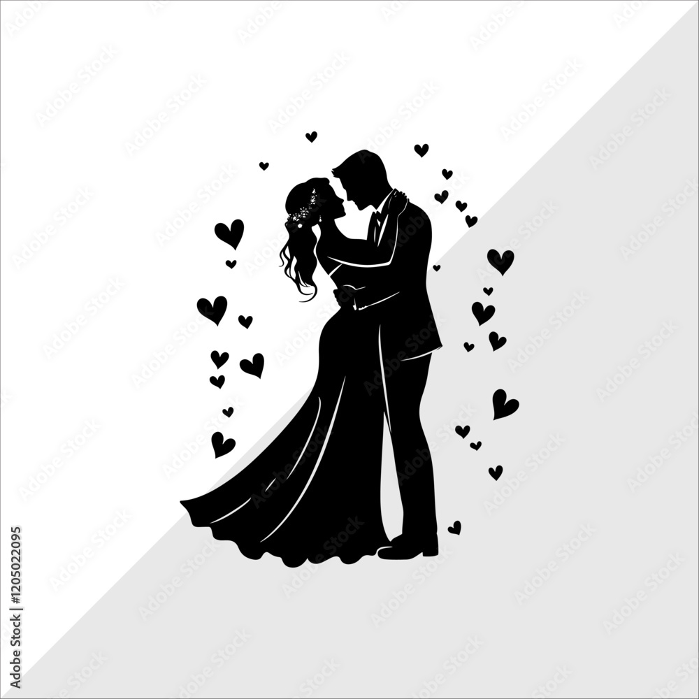 Silhouette of Couple kissing. Silhouette of Couples Dancing. Silhouette of Couple kissing. Silhouette of Couples Dancing.