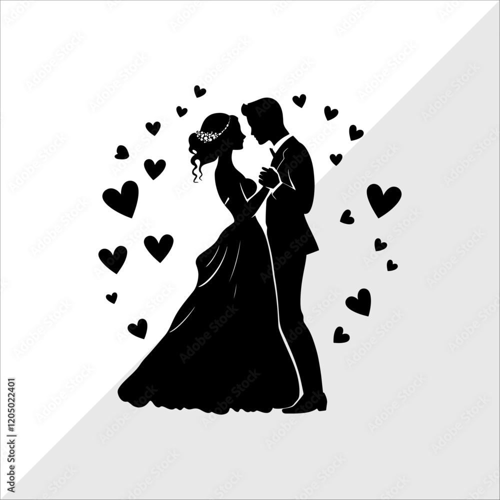 Silhouette of Couple kissing. Silhouette of Couples Dancing. Silhouette of Couple kissing. Silhouette of Couples Dancing.