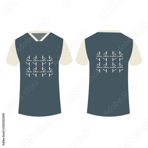 Dear viewers, 
This is a Vneck T-shirt design. I made this design. I hope you will benefit from using my design. 
Thank you.