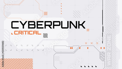 abstract futuristic and sci fi background with cyberpunk style design
