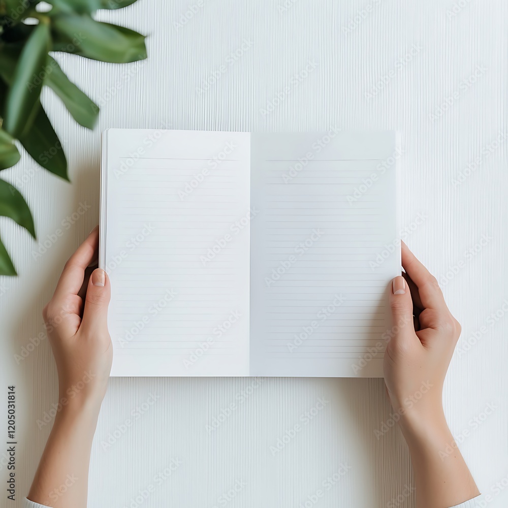 routine schedule organization Open notebook held in hands, surrounded by greenery, showcasing a blank canvas for creativity. routine schedule organization Open notebook held in hands, surrounded by greenery, showcasing a blank canvas for creativity.