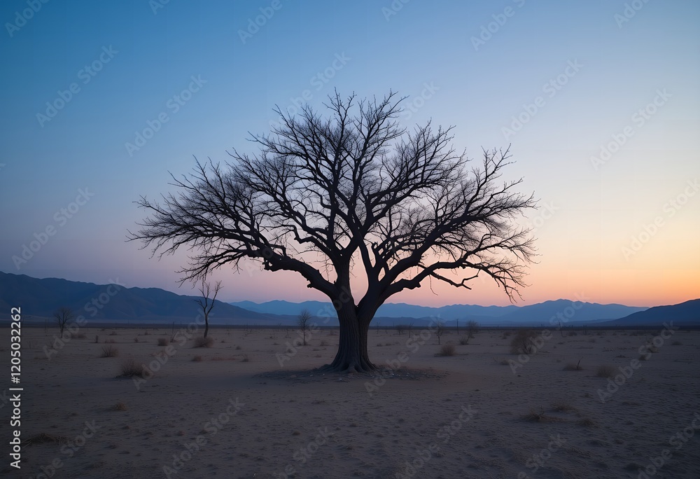 Silhouette of a tree at sunset.
Generative AI Silhouette of a tree at sunset.
Generative AI