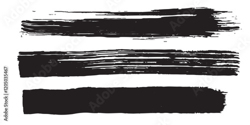 Big collection of black paint, ink brush strokes, brushes, lines, grungy. Dirty artistic design elements. Vector black paint brush spots, highlighter lines or felt-tip pen marker, Ink smudge 