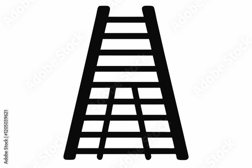 stepladder icon vector silhouette vector design isolated. ladder icon vector illustration sign

