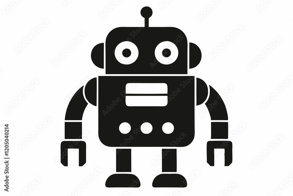Robot Icon. Robot pictogram. Modern robot icon trendy flat design on white background
Robot Icon. Robot pictogram. Modern robot icon trendy flat design on white background