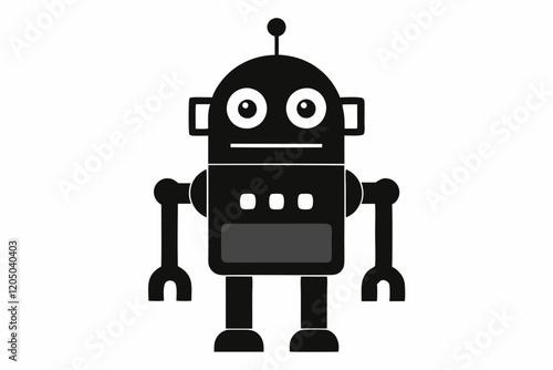 Robot Icon. Robot pictogram. Modern robot icon trendy flat design on white background

