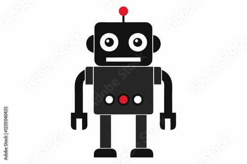 Robot Icon. Robot pictogram. Modern robot icon trendy flat design on white background

