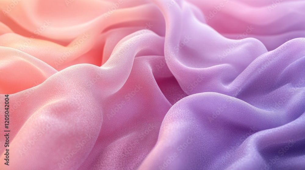 Soft Draped Fabric in Pink and Purple Hues Soft Draped Fabric in Pink and Purple Hues