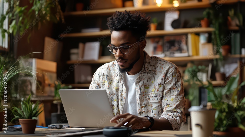 Young entrepreneur reviewing startup costs and adjusting his business budget for maximum profitability. Young entrepreneur reviewing startup costs and adjusting his business budget for maximum profitability.