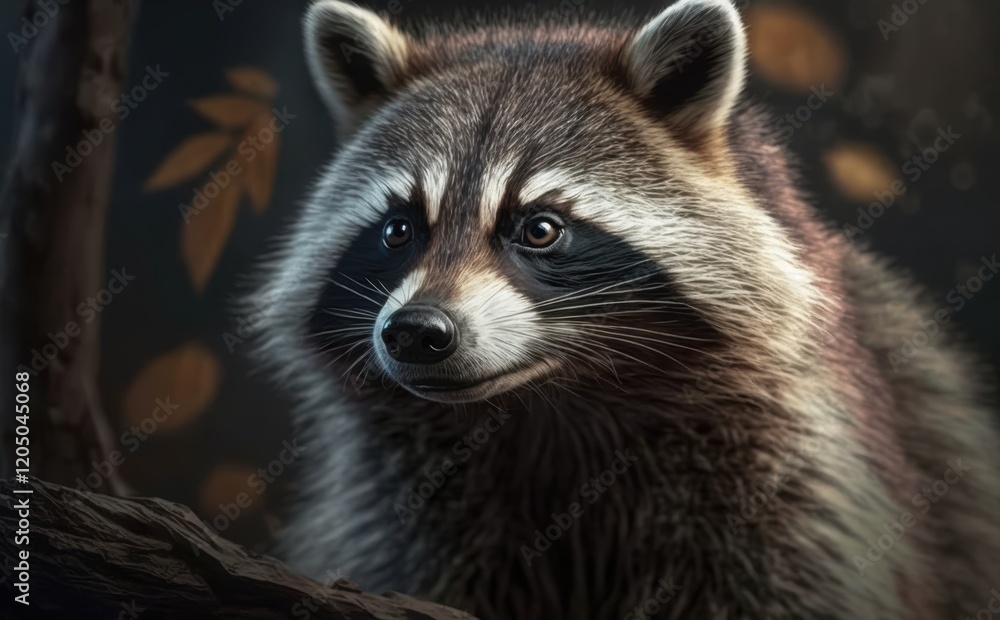 Closeup of a Raccoon with a Curious Expression Closeup of a Raccoon with a Curious Expression
