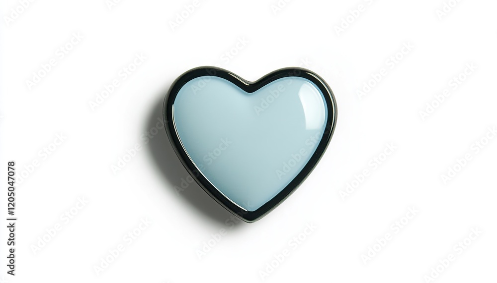 a blue heart shaped glass object on a white surface
a blue heart shaped glass object on a white surface