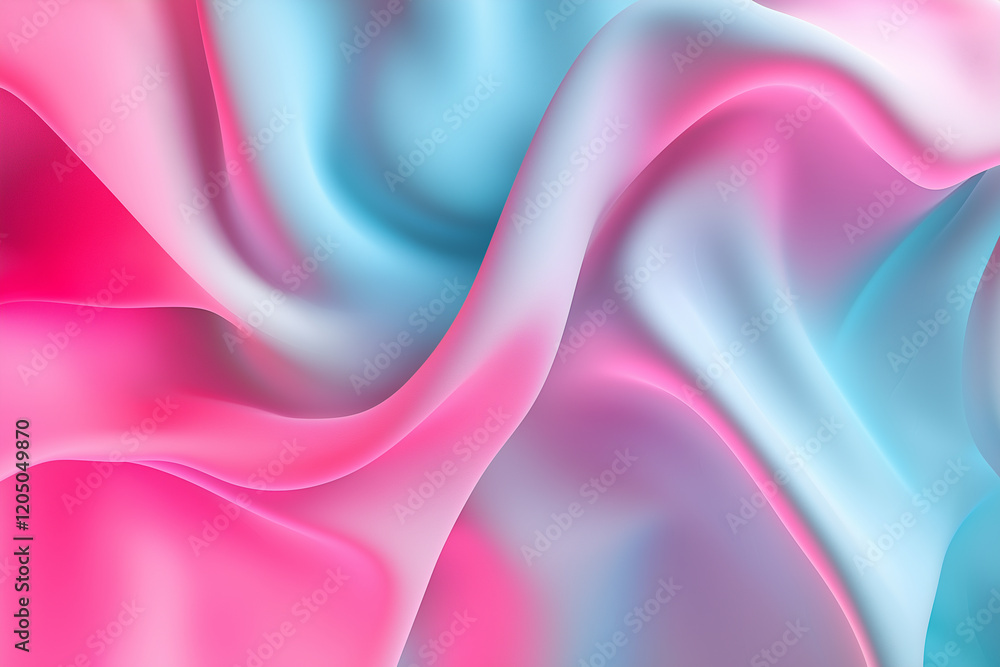 Obraz premium Dreamy Pink and Blue Gradient Background