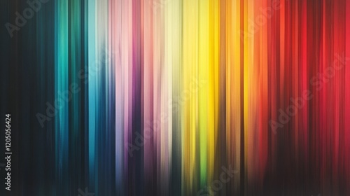 Abstract Colorful Vertical Stripes Art Design