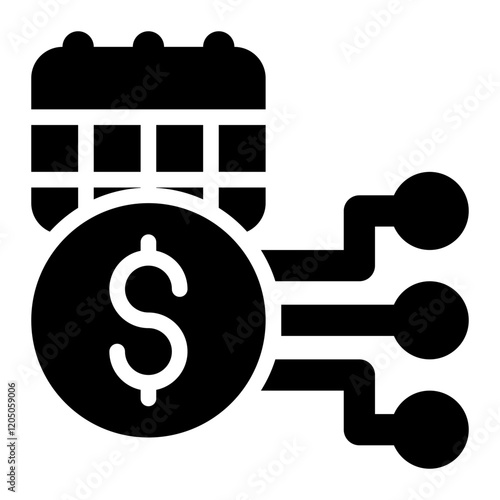 erp payroll, payroll processing, payroll automation, payroll system solid or glyph icon