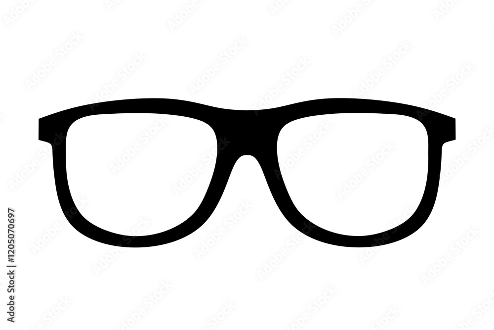 Fototapeta premium vintage glasses icon vector on white background. glasses icon