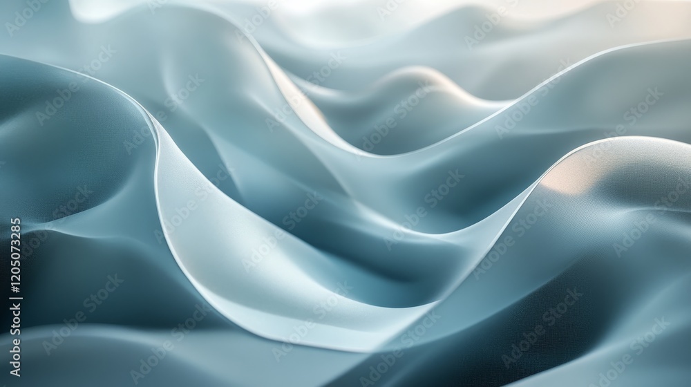 Obraz premium Abstract Blue Waves Soft Fabric Texture Design