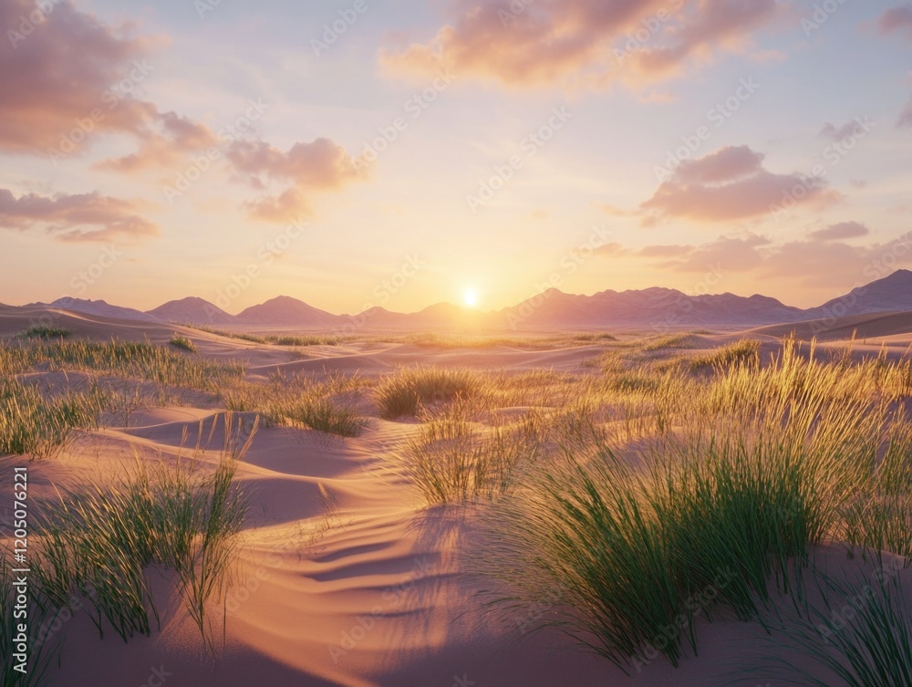 Obraz premium Sunset over Sand Dunes