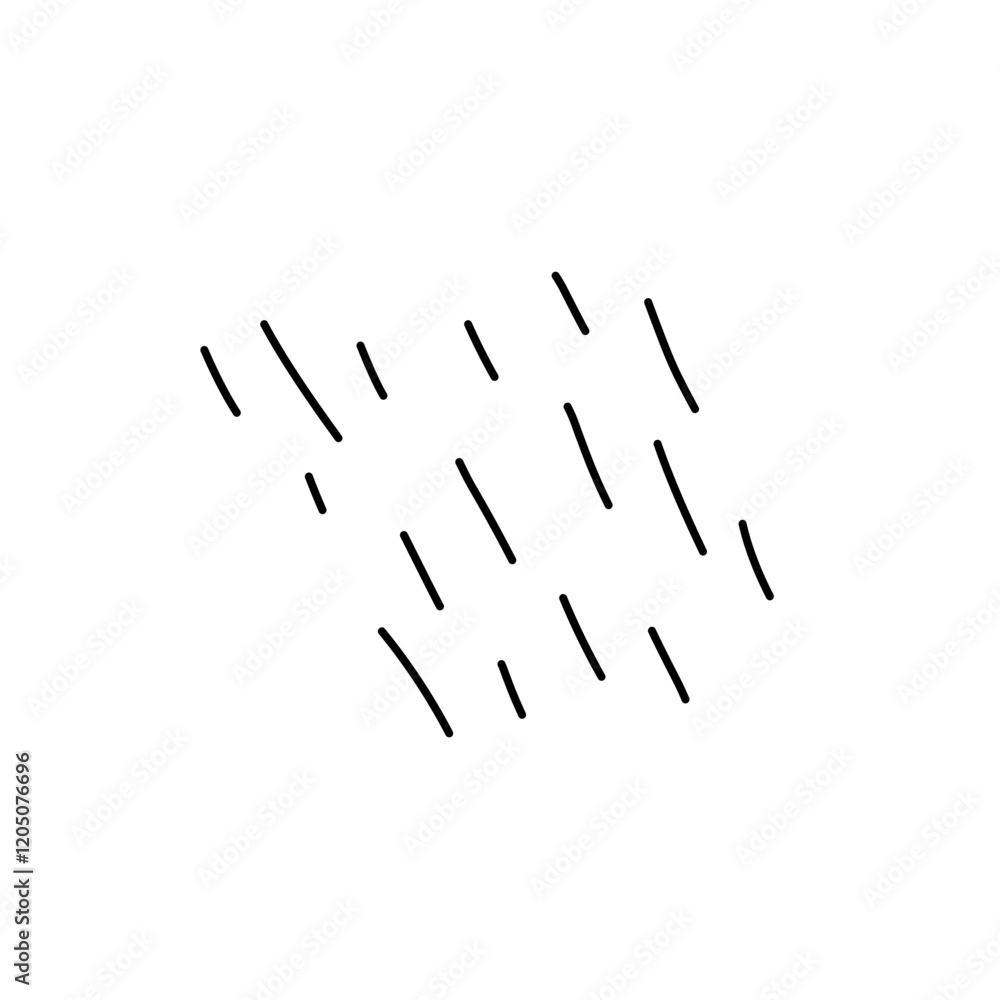 rain group line illustration rain group line illustration