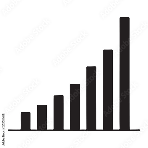 Free Download Simple Bar Graph Showing Exponential Growth - GFXLoad