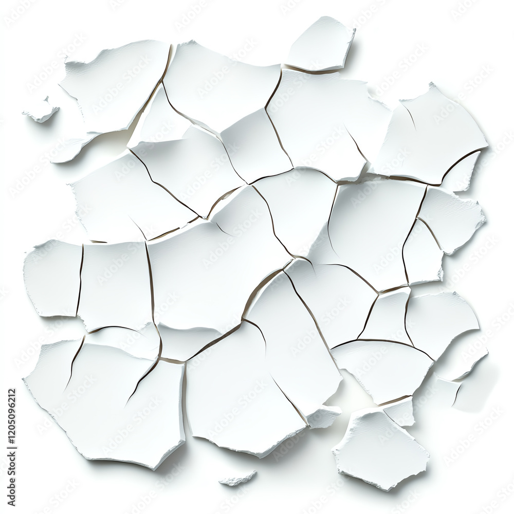 Close-up of cracked white surface, revealing texture and depth. Ideal for artistic or design projects needing a unique background. Close-up of cracked white surface, revealing texture and depth. Ideal for artistic or design projects needing a unique background.
