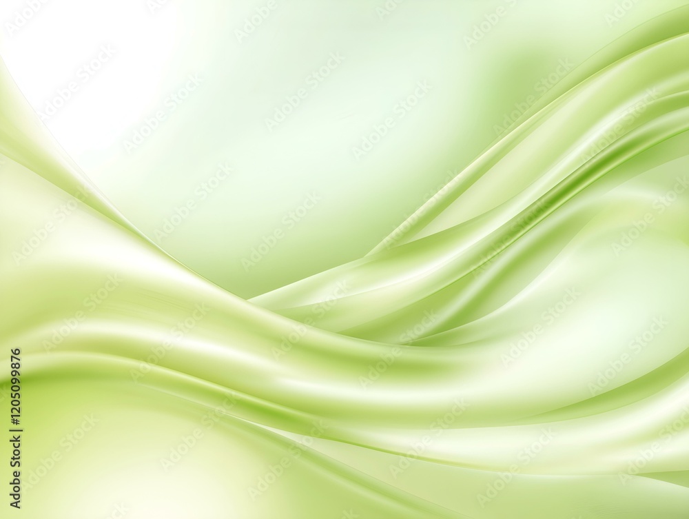 abstract flowing light green silk fabric soft waves elegant texture subtle light abstract flowing light green silk fabric soft waves elegant texture subtle light