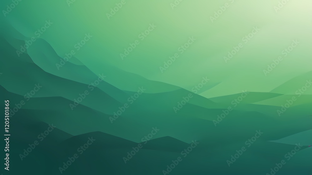 Fototapeta premium Grainy Green Gradient Abstract Background