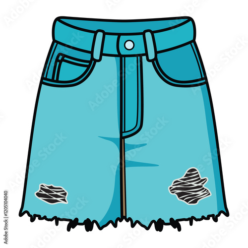 Hand Drawing of Shorts with Casual and Comfortable Style