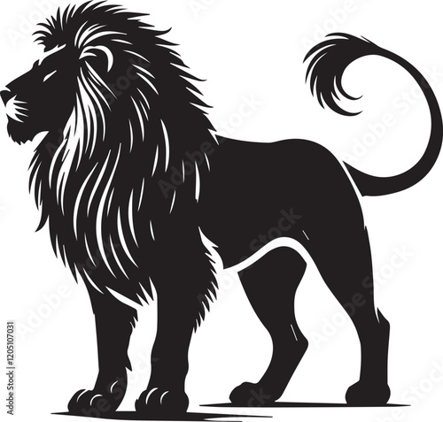 Lion Silhouette Vector Art - Perfect for Designers