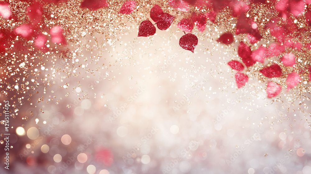 Romantic Heart Burst: A whimsical burst of red hearts with a glittering gold backdrop, ideal for Valentine's Day, anniversaries, love stories, and romantic occasions. Romantic Heart Burst: A whimsical burst of red hearts with a glittering gold backdrop, ideal for Valentine's Day, anniversaries, love stories, and romantic occasions.