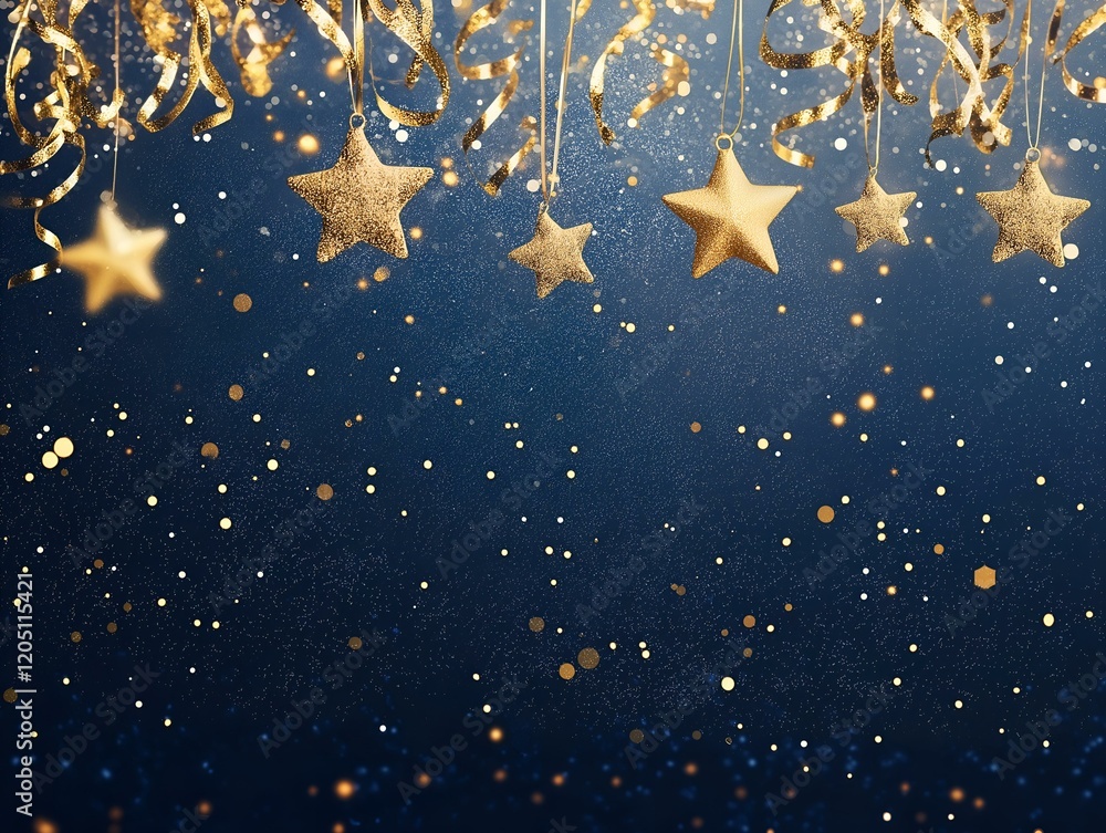 dark blue background with scattered stars and sparkles festive backdrop dark blue background with scattered stars and sparkles festive backdrop