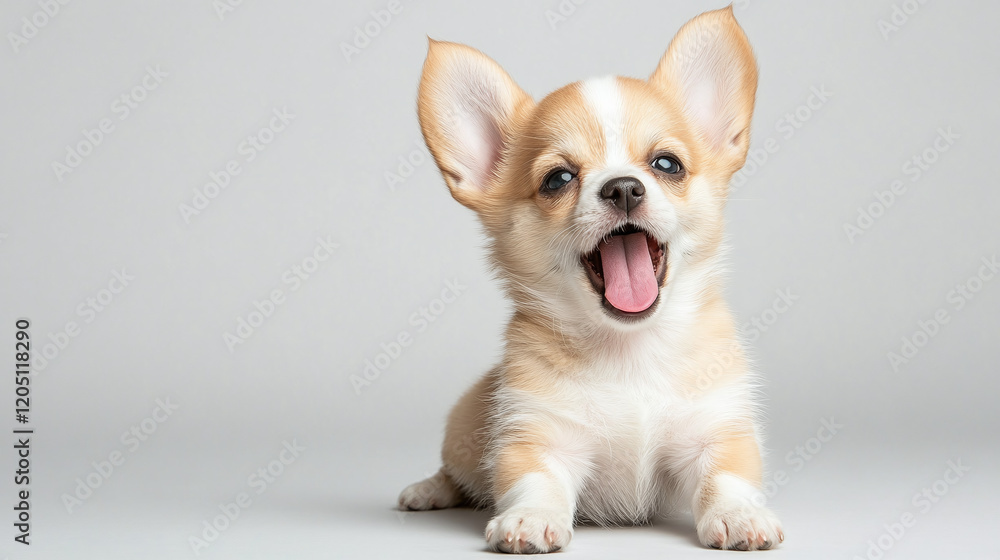 Adorable Puppy with Open Mouth Adorable Puppy with Open Mouth