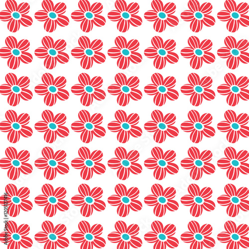 seamless background with flowers