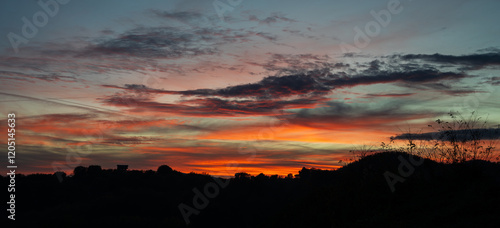 Campania Felix, Italy. Spectacular sunset