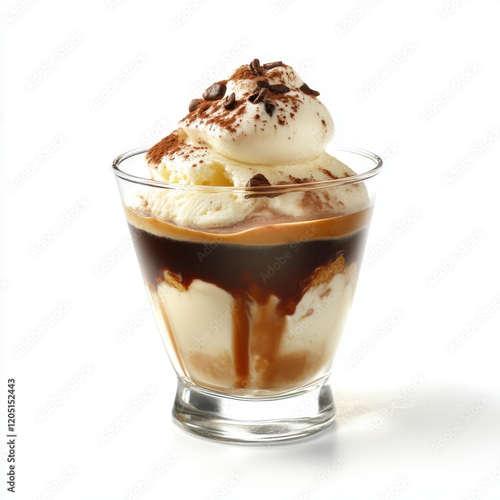 Affogato with Espresso Over Vanilla