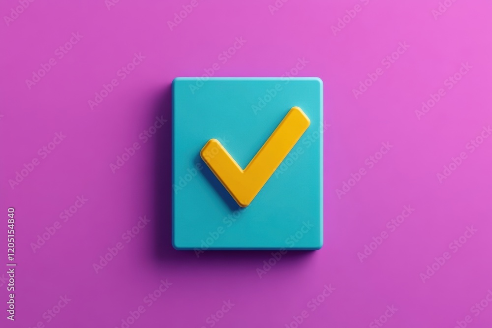 Vibrant check mark symbol on colorful background, representing success, approval, and positive outcomes in design and creativity. Vibrant check mark symbol on colorful background, representing success, approval, and positive outcomes in design and creativity.