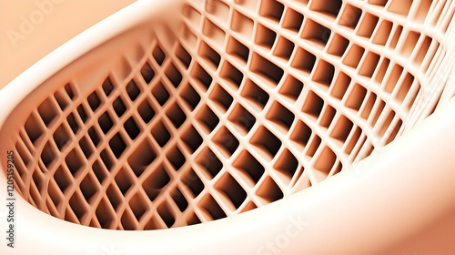 3D Abstract Grid Structure ...